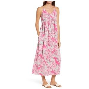 Gibson Hot Pink Spaghetti Strap Dress